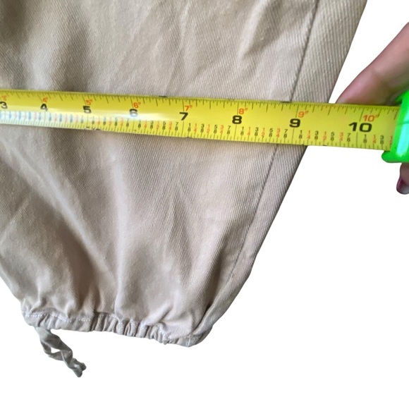 Habitual Women’s Flowy Cargo Jogger Drawstring Highwaisted Ankle Ties Pants SZ S - Picture 6 of 9